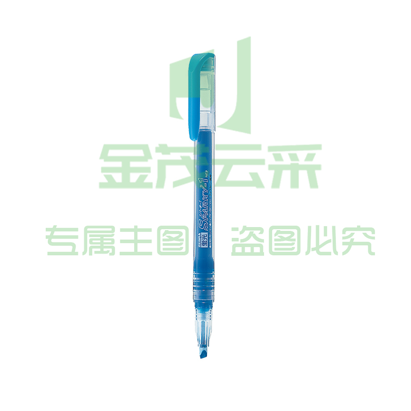 斑马牌 (ZEBRA)透芯直液荧光笔 WKP1 蓝色 SPARKY系列单色划线记号笔  TJHX04261408083759
