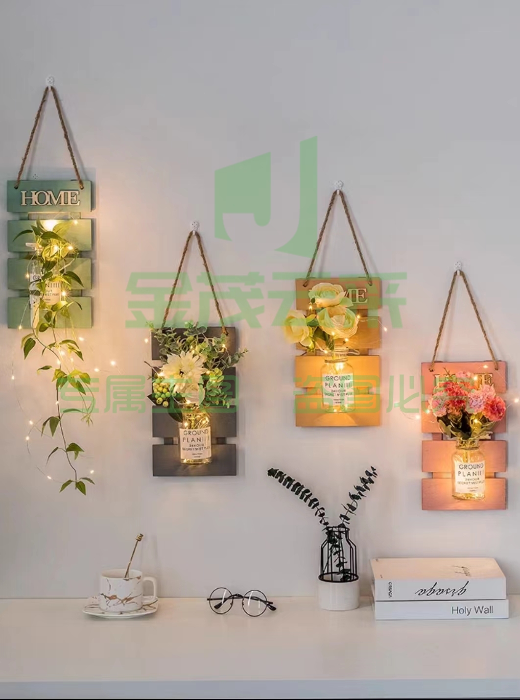 墙面植物装饰品星空之夜