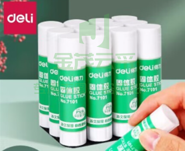 得力 7101Z 固体胶棒 9g (单位：支) 白