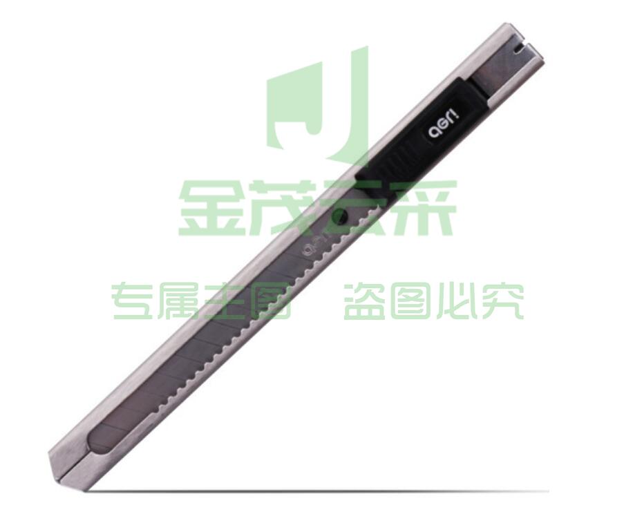 得力(deli)金属小号美工刀 自动锁裁纸刀小刀 办公用品 2058 c55