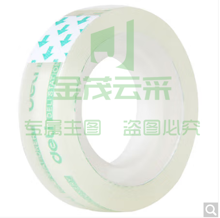 胶带 得力 30014 文具胶带 12mm*20y 透明色 12卷/筒