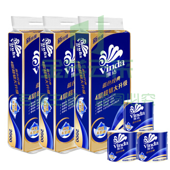 维达 V4073 4层卷纸 （200g/卷 10卷/提）(单位 提)