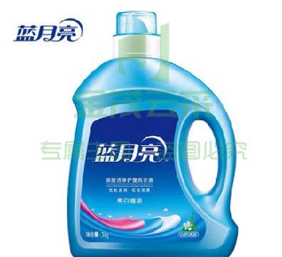 蓝月亮 亮白增艳 机洗洗衣液（自然清香）3kg/瓶 *1瓶