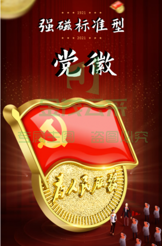 党徽 强磁党徽 双面强磁党徽 10个起售  其他款式咨询客服