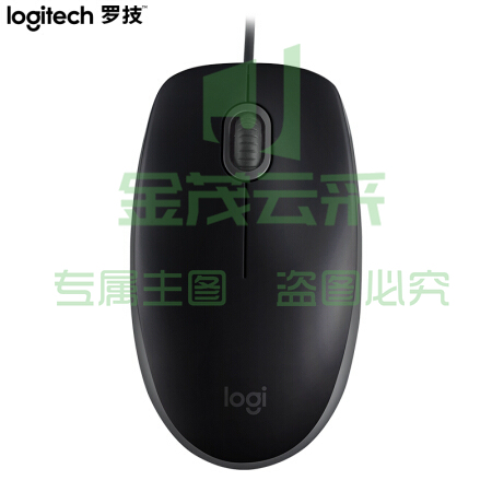 罗技 M110 有线鼠标  黑色(单位 个)