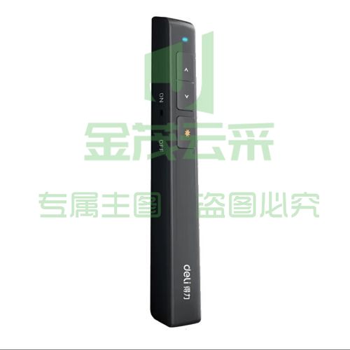 得力(deli)100m控制翻页笔电子笔演讲笔 PPT课件笔 投影笔激光翻页笔教鞭 无线演示翻页器 红光 黑色2802P