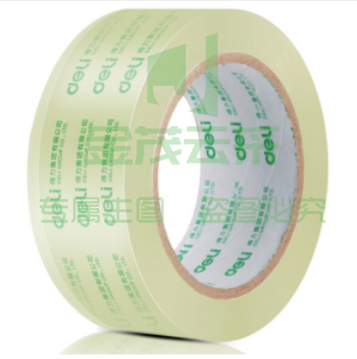 得力 30201 封箱胶带48mm*40y宽胶带 透明胶袋 6卷/筒