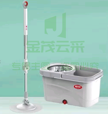 巨联 AL-010 旋转拖把 白灰色