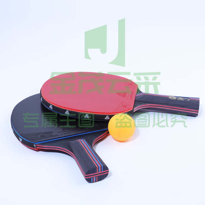 匹克PEAK五星级乒乓球拍横直比赛成品对拍套拍含拍包球10只 5星横直