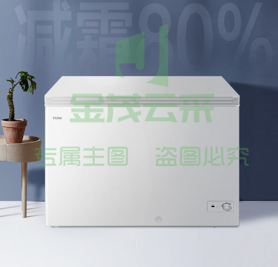 海尔(Haier)300升低霜卧式商用家用冰柜 商用大容量 冷藏柜大冷冻柜冰柜家用冰箱大冷柜BC/BD-300GHD