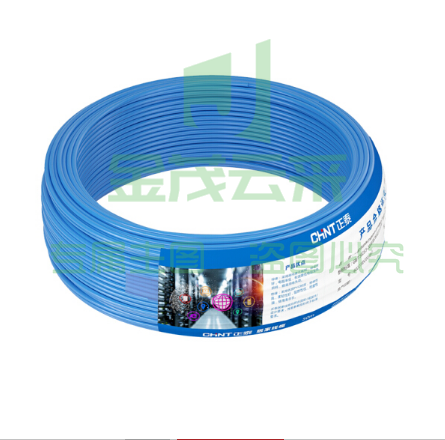 正泰 BV-2.5平方 单芯单股 塑铜线 蓝色 100米/盘·