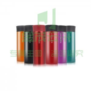乐扣乐扣 LOCK&LOCK LHC4018 不锈钢真空便携保温杯 带茶隔水杯 340ml 亮光橘