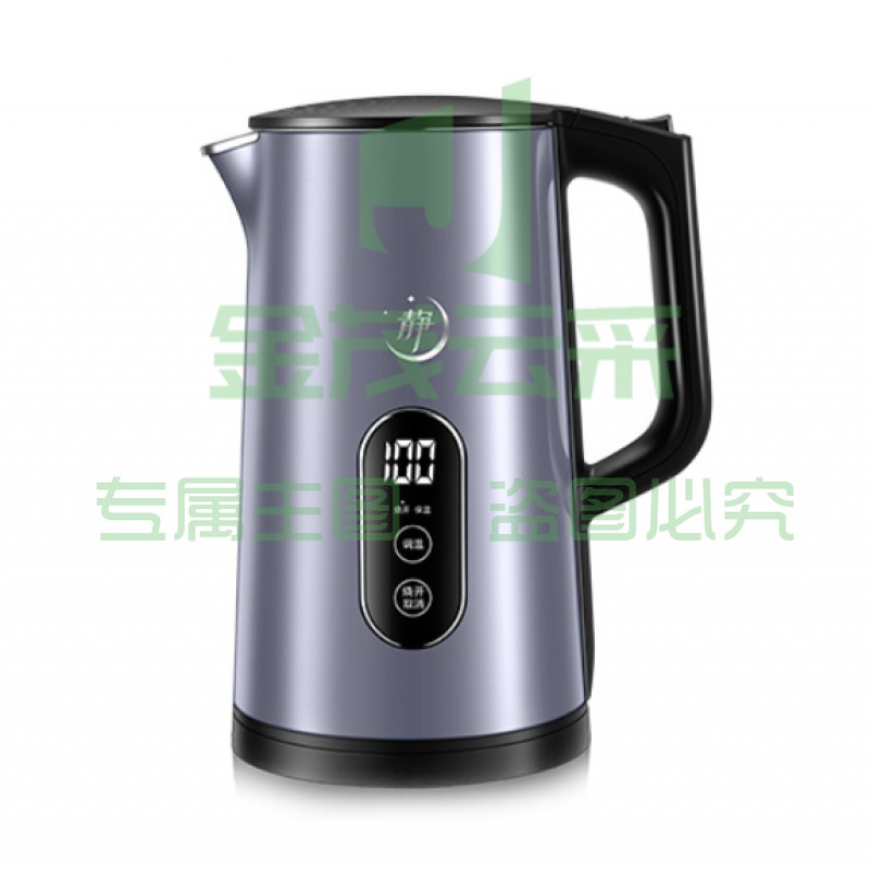 苏泊尔 (SUPOR) SW-17S63A 电热水壶 温 壶身显温 触控五段调温 双钢防烫 蓝黑色