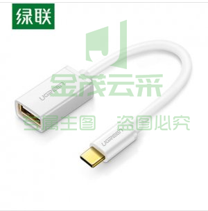 绿联 UGREEN 30176 OTG数据线 Type-C转USB2.0转接头 USB-C转换器