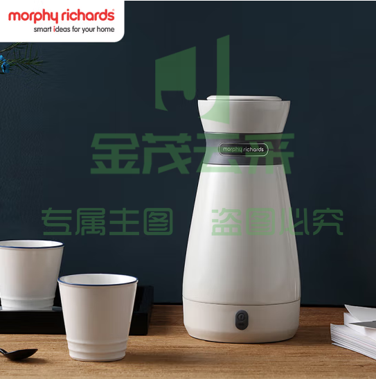 摩飞电器(Morphyrichards)电水壶 电热水壶 旅行便携式烧水壶 316不锈钢保温 电热水杯加热 MR6080