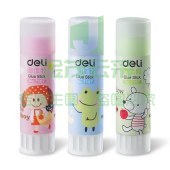 得力（Deli） 强力固体胶棒 21g/支12支一盒 3盒起售 彩色-7167