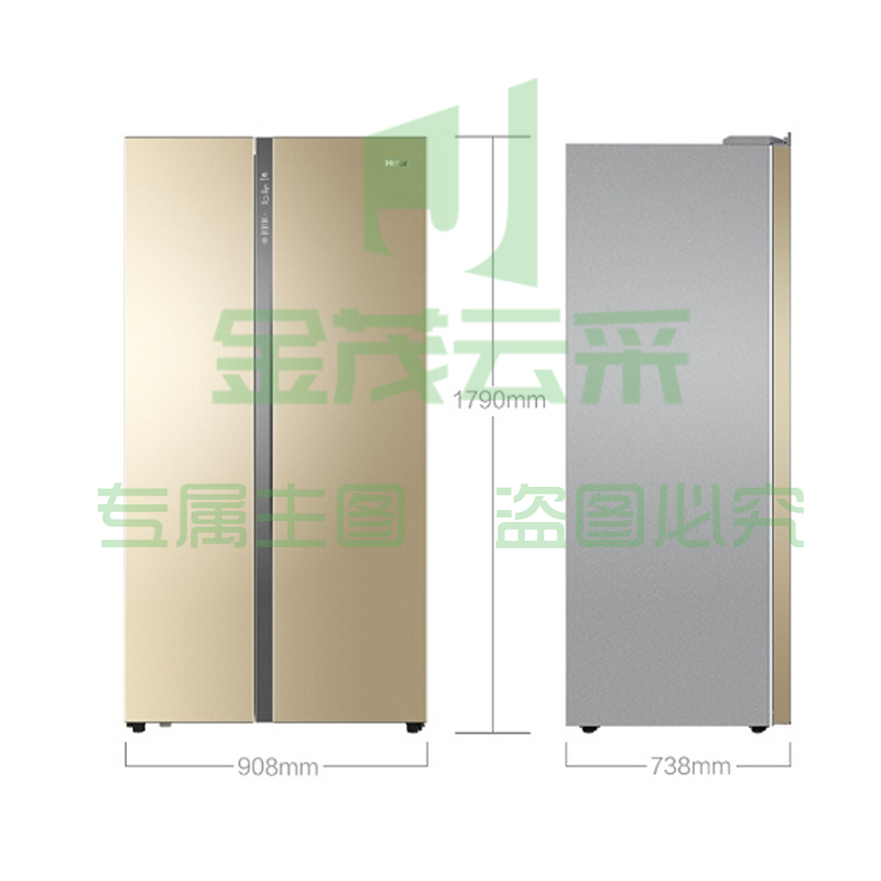 海尔(Haier)BCD-656WDPT对开门冰箱 变频风冷无霜家用 电冰箱