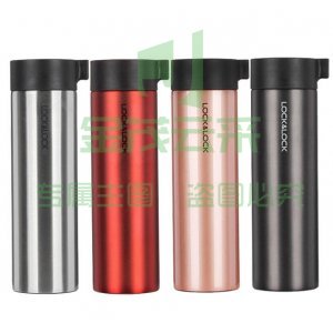 乐扣乐扣 lock&lock LHC4121 不锈钢便携磨砂保温杯 男女简约水杯 400ml 金色(颜色下单请备注)