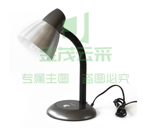 得力3671台灯时尚高效节能台灯(银灰)(台)220V