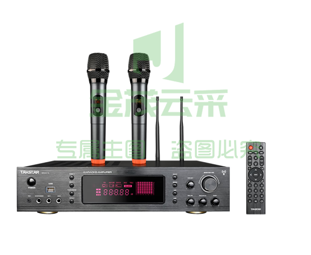 得胜(TAKSTAR)EKAX-1L家庭KTV音响套装 一拖二话筒K歌家庭娱乐 卡拉ok包厢设备 EKAX-1L功放麦克风一体唱歌套装(需要配音响)