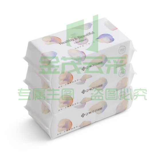 洁丽雅(Grace) MRJ020-3 一次性棉柔巾 湿纸巾 洁面巾 90抽*3包