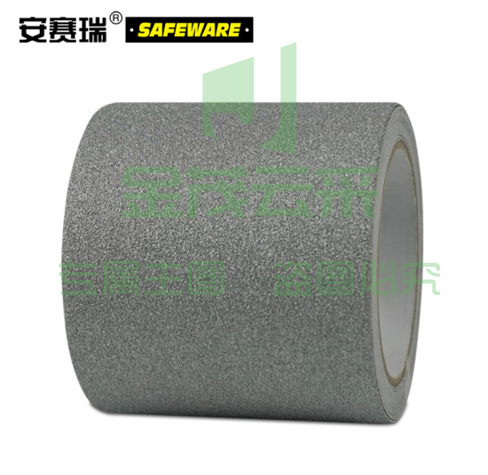 安赛瑞 彩色防滑胶带(银)100mm×5m 磨砂防滑胶带 防滑贴纸 11899