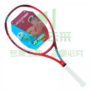 尤尼克斯 VC100LYX 网球拍高弹性碳素轻量专业比赛6代VCORE旋转探戈红280g附网球网线头带
