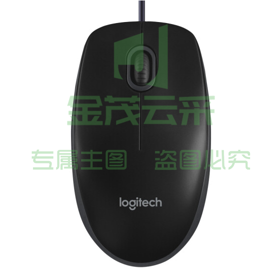 罗技(Logitech) B100有线鼠标 黑