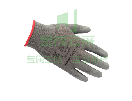 霍尼韦尔（Honeywell）2100250CN 劳保手套 PU涂层耐磨工作手套 灰色 10副/包 8码