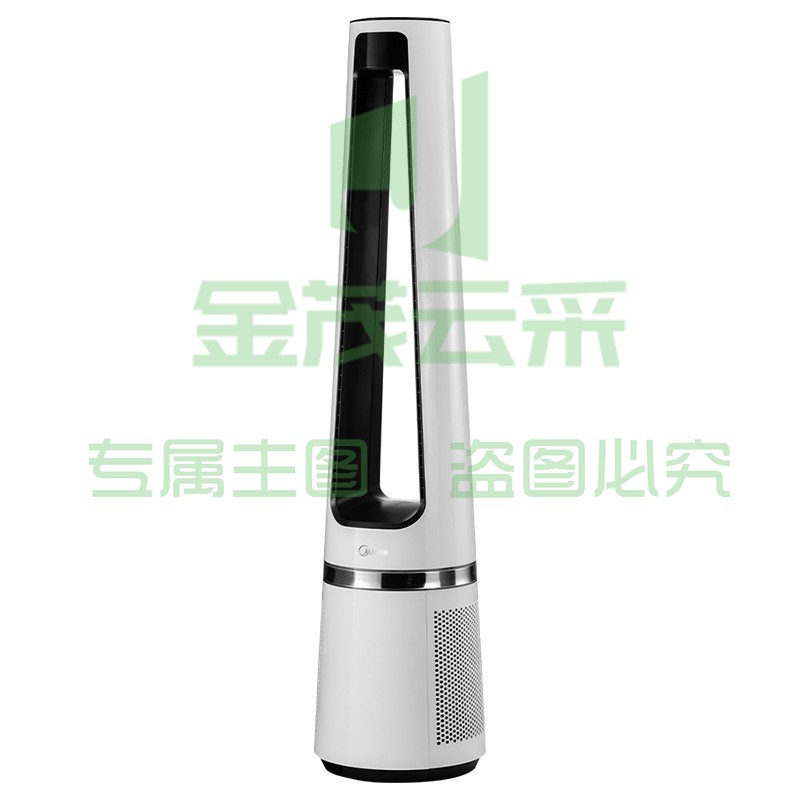 美的(Midea)电风扇无叶风扇空气净化扇家用卧室电扇立式落地扇智能遥控塔扇循环AMS150-C
