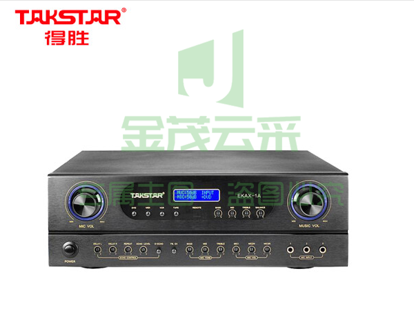 得胜(TAKSTAR)EKAX-1A 合并式功放 双混响带音乐和录音输出反馈抑制功能 家庭KTV会议背景音乐功率放大器