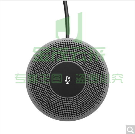 罗技(Logitech)V-U0044视频会议全向麦克风 即插即用、一键静音 /适用于CC4000e扩展麦克风