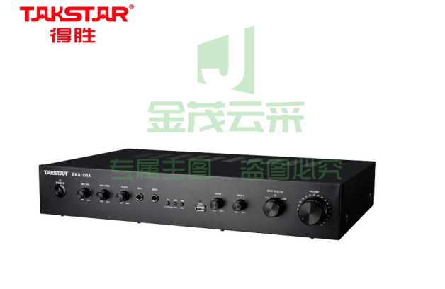 得胜(TAKSTAR)EKA-D3A 功放 电教专业合并式功放 带麦克风效果调节 功放机教室小型会议室