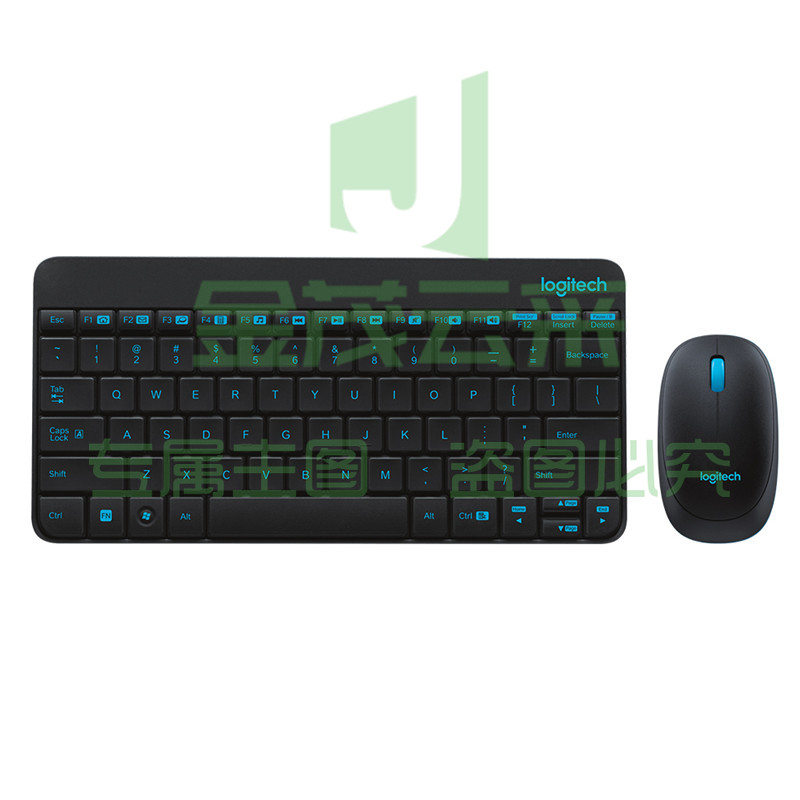 罗技（Logitech）MK245 Nano 键鼠套装 无线键鼠套装 办公键鼠套装 紧凑型 可调支架 带无线2.4G接收器 黑