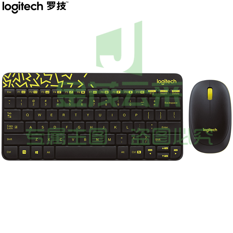 罗技（Logitech）MK240 Nano 键鼠套装 无线键鼠套装 办公键鼠套装 紧凑型 超长续航 带无线2.4G接收器 黑