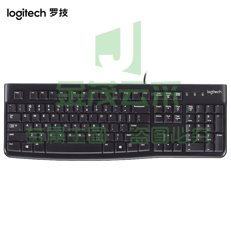 罗技(Logitech) K120 键盘 有线 黑色