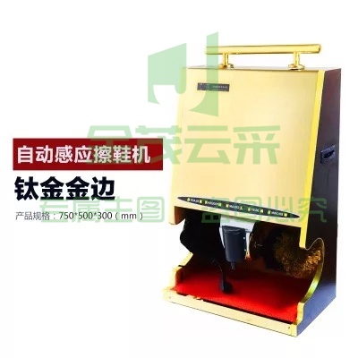 全自动擦鞋机 电动感应擦鞋器 家用刷鞋机500*300*750mm 钛金镜面/磨砂