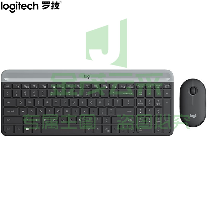 罗技（Logitech）MK470 键鼠套装 无线键鼠套装 超薄 全尺寸 星空灰 带无线2.4G接收器 定制服务请咨询客服