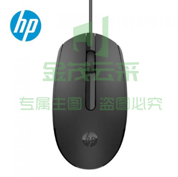 惠普（HP）M10鼠标 有线鼠标 商务办公男女生通用USB接口即插即用无需驱动人体工学有线鼠标 黑色有线鼠标