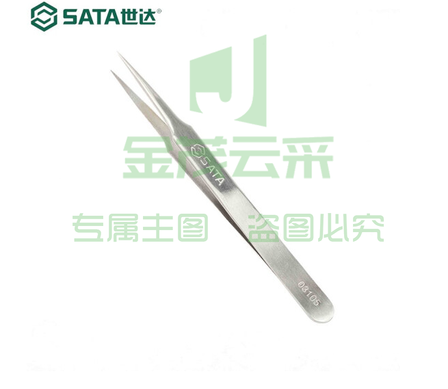 世达（SATA) 03105 微尖头镊子115MM
