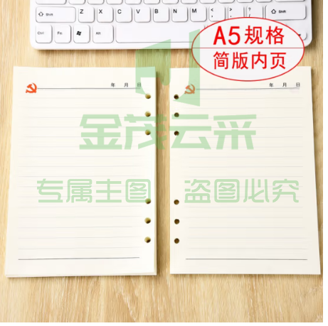 党员会议记录本替芯  A5 100张200页