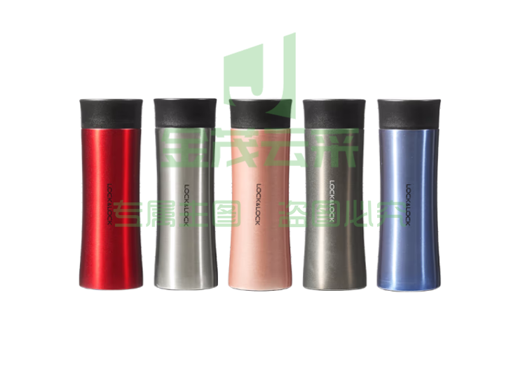  乐扣乐扣（LOCK&LOCK）便携创意不锈钢水杯 带茶网 LHC4027PG 金色 300ml