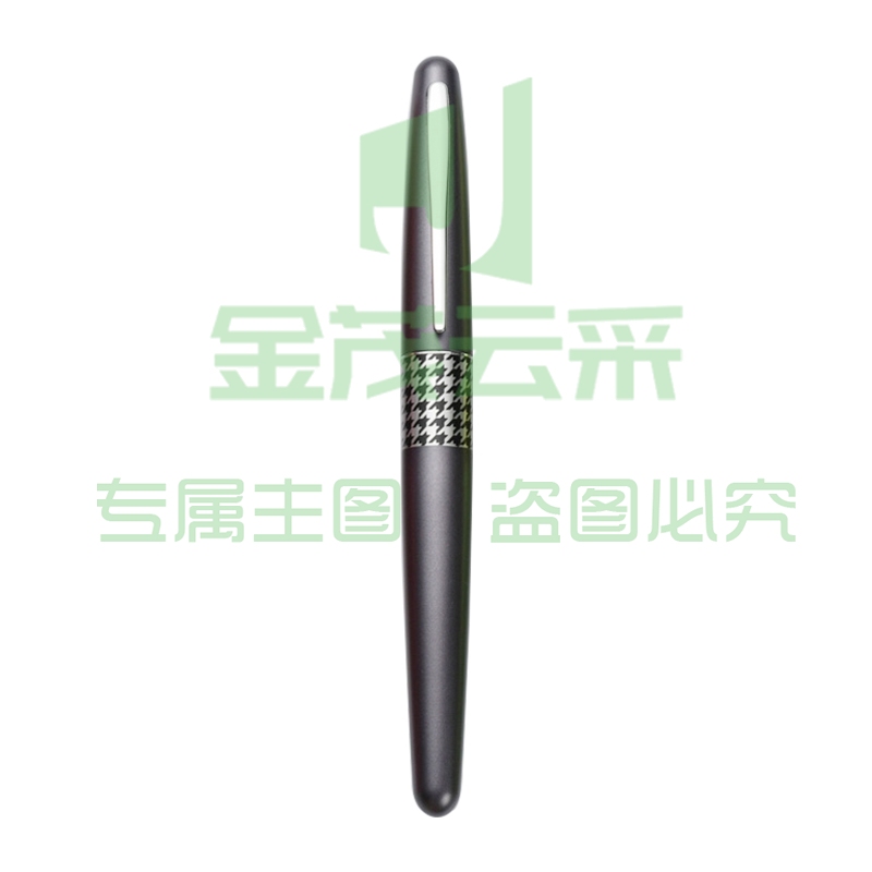 百乐（PILOT）88G钢笔商务签字笔 金属笔杆墨水笔练字学生钢笔礼盒FP-MR3 灰千鸟格M尖