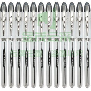 三菱 UNI UB-200 签字笔 中性笔 不漏墨 0.8MM 可换芯 黑色 12支一盒