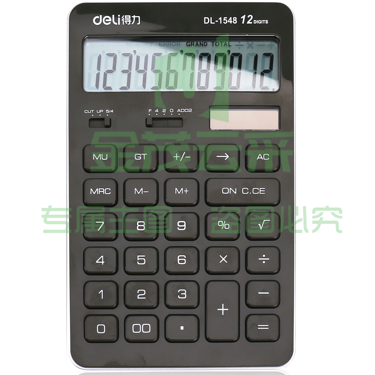 得力（deli）1548A 计算器 桌面型计算器 灰色