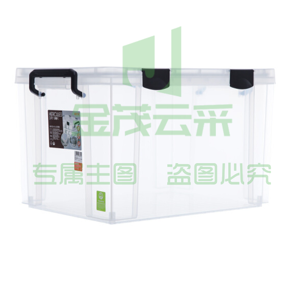 禧天龙 X-6170 收纳箱 整理箱 65L 透明色储物箱 (655*430*340mm)