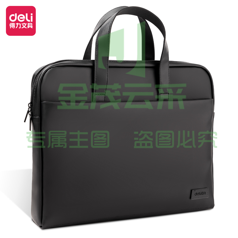 得力BG102-09商务纯皮高性价比公文包(黑)(个)..