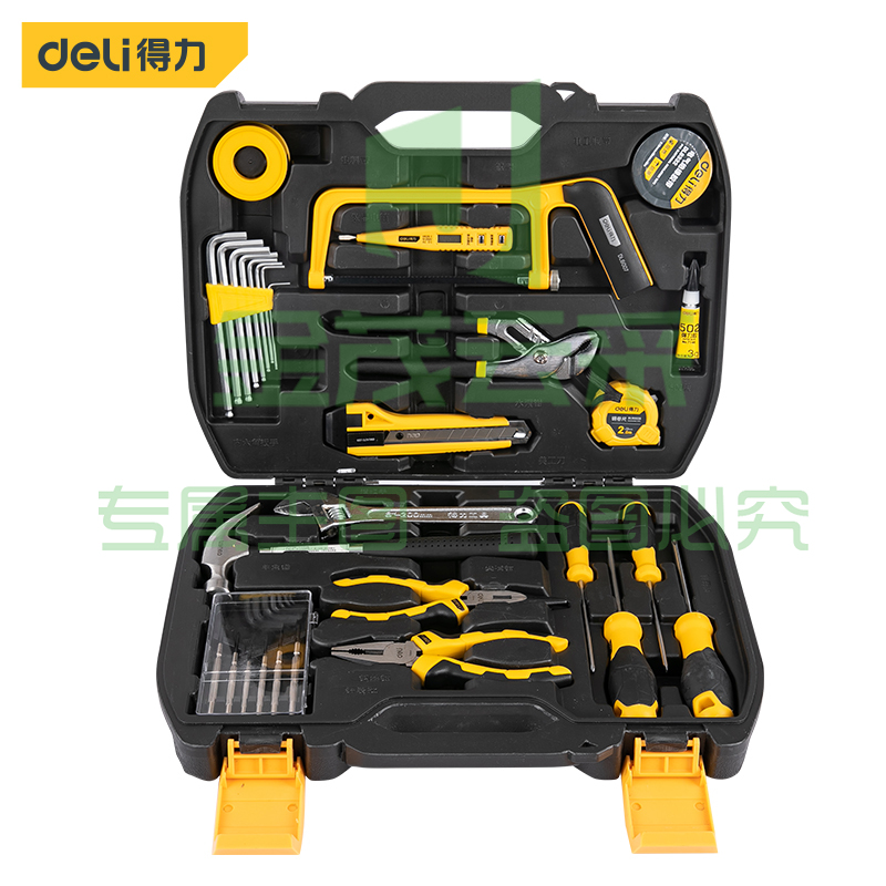 得力(deli) DL5964家用多功能五金工具箱手动工具30件套装