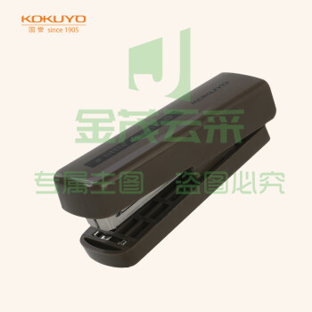 国誉(KOKUYO)一米新纯·便携式订书机小办公用钉书机 深棕 WSG-SLS01DS