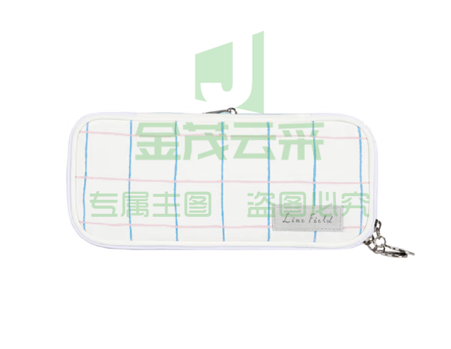 国誉（KOKUYO）格子印象·笔袋·NOViTA-R 蓝红中号200×95×50mm WSG-PCL22BR